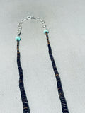Native American Astounding Santo Domingo Turquoise Sterling Silver Shell Necklace-Nativo Arts