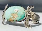 Late 1800's/ 1900's Vintage Native American Navajo Turquoise Ingot Silver Bracelet-Nativo Arts