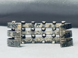 Very Important Vintage Native American Navajo Kee Joe Benally Turquoise Sterling Silver Bracelet-Nativo Arts