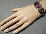 Very Rare Vintage Native American Navajo Dragon's Breath Opal Sterling Silver Bracelet-Nativo Arts