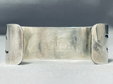 Waving Swirl Vintage Native American Navajo Hand Tooled Sterling Silver Bracelet-Nativo Arts
