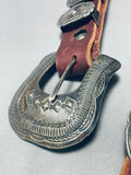 512 Gram Heavy Vintage Native American Navajo Sterling Silver Concho Belt Old-Nativo Arts