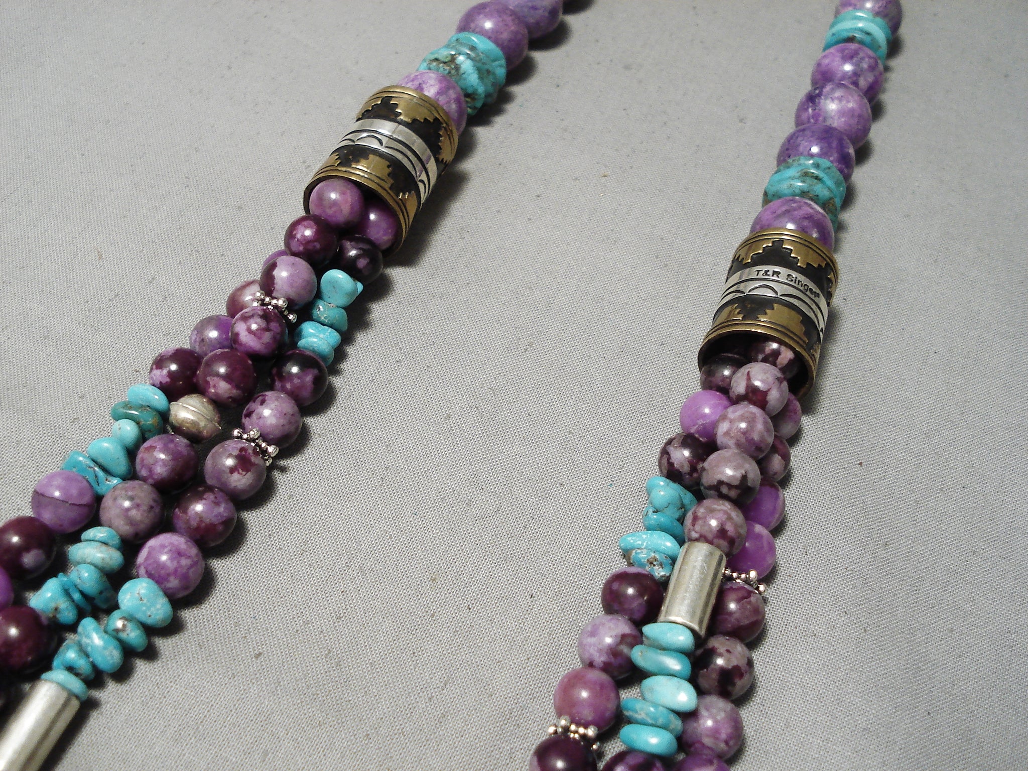 Purple stone used clearance in native american jewelry