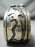 Rare Vintage Native American Navajo Dodson Turquoise Sterling Silver Bracelet-Nativo Arts
