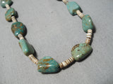 Native American Beautiful Santo Domingo Royston Turquoise Heishi Necklace-Nativo Arts