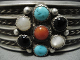 Incredible Vintage Native American Navajo Turquoise Sterling Silver Bracelet-Nativo Arts