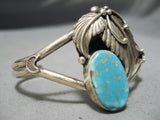 Incredible Vintage Native American Navajo Royston Turquoise Sterling Silver Bracelet Old-Nativo Arts