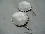 Happy Face Vintage Native American Navajo Turquoise Sterling Silver Earrings-Nativo Arts