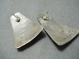 Lea Damon Stunning Navajo Opal Sterling Silver Earrings Native American-Nativo Arts