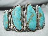 Gorgeous Nez Vintage Native American Navajo Royston Turquoise Sterling Silver Bracelet-Nativo Arts
