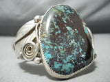 Huge Vintage Native American Navajo Rich Hoskie Turquoise Sterling Silver Bracelet-Nativo Arts