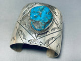 One Of The Best Virg Reeder Vintage Native American Navajo Turquoise Sterling Silver Bracelet-Nativo Arts
