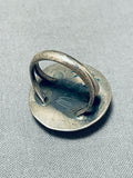 Rare Mine Turquoise Vintage Native American Navajo Sterling Silver Ring Old-Nativo Arts