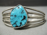 Amazing Native American Navajo Turquoise Sterling Silver Bracelet-Nativo Arts