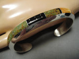 Superlative Vintage Native American Navajo Royston Turquoise Sterling Silver Inlay Bracelet-Nativo Arts