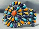 Colorful Southwestern Turquoise Shell Sterlijng Silver Bracelet-Nativo Arts