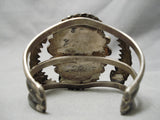 Huge Dry Lake Bed Carico Lake Turquoise Vintage Native American Navajo Sterling Silver Bracelet-Nativo Arts