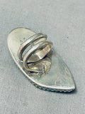 Native American One Of The Most Intricate Vintage Zuni Turquoise Sterling Silver Ring-Nativo Arts