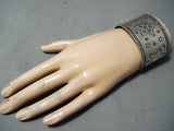 Fabulous Vintage Navajo Native American Sterling Silver Stars Bracelet-Nativo Arts