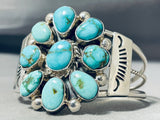 Dynamic Native American Navajo Royston Turquoise Sterling Silver Bracelet-Nativo Arts