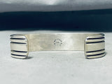 Bruce Morgan Exquisite Vintage Native American Navajo Sterling Silver And Gold Bracelet-Nativo Arts
