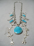 Fascinating Vintage Native American Navajo Royston Turquoise Sterling Silver Necklace-Nativo Arts