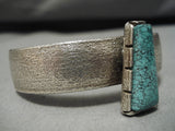 Vintage Native American Hopi Bracelet- Spiderweb Turquoise Sterling Silver Cuff Old-Nativo Arts