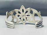Rare Mine Vintage Native American Navajo Morenci Turquoise Sterling Silver Bracelet-Nativo Arts