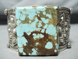 Mongo San Felipe Native American 8 Turquoise Sterling Silver Bracelet-Nativo Arts