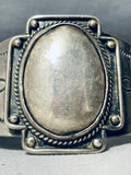 One Of The Most Unique Vintage Native American Navajo All Sterling Silver Bracelet-Nativo Arts