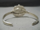 Marvelous Vintage Native American Navajo Turquoise Sterling Silver Bracelet Old-Nativo Arts