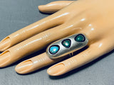 Marvelous Vintage Native American Navajo Royston Turquoise Sterling Silver Ring-Nativo Arts