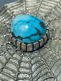 621 Gram Spiderweb Vintage Native American Navajo Turquoise Sterling Silver Concho Belt- Wow!-Nativo Arts