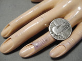 Spectacular Huge Sterling Silver 1928 Quarter Ring-Nativo Arts