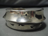 Important Vintage Navajo Running Water Sterling Silver Native American Bracelet-Nativo Arts