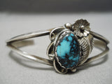 Very Important Last Chance Turquoise Vintage Native American Navajo Sterling Silver Bracelet-Nativo Arts