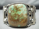 Jeff James Vintage Native American Navajo Royston Turquoise Sterling Silver Bracelet-Nativo Arts