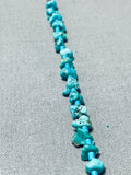 Amazing Vintage Native American Navajo Turquoise Heishi Blue Necklace Old-Nativo Arts