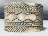 One Of The Most Beautiful Hand Precise Vintage Native American Navajo Sterling Silver Bracelet-Nativo Arts