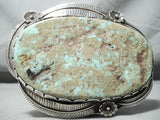One Of Biggest Vintage Native American Navajo Royston Turquoise Sterling Silver Buckle Ever Made-Nativo Arts