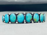 Alvin Boy Vintage Native American Navajo Royston Turquoise Sterling Silver Bracelet Signed-Nativo Arts