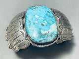 Piece Of History Vintage Native American Navajo Turquoise Sterling Silver Bracelet-Nativo Arts