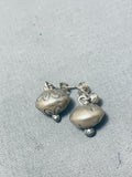Marvelous Vintage Native American Navajo Sterling Silver Earrings-Nativo Arts