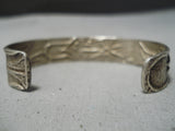 Important Vintage Santo Domingo Sterling Silver Bracelet Native American Old-Nativo Arts