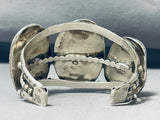 Powerful 133 Grams Vintage Native American Navajo Turquoise Sterling Silver Bracelet-Nativo Arts