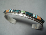 Gorgeous Taos Turquoise Sterling Silver Bracelet Native American-Nativo Arts