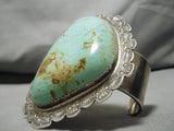 Native American The Best Vintage Santo Domingo Cawin Calabaza Turquoise Sterling Silver Bracelet-Nativo Arts