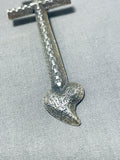 Incredible Vintage Native American Navajo Sterling Silver Cross Pendant-Nativo Arts