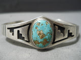Marvelous Vintage Native American Navajo Royston Turquoise Sterling Silver Bracelet Old-Nativo Arts