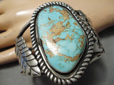 One Of The Best Vintage Native American Navajo Royston Turquoise Sterling Silver Bracelet Old-Nativo Arts